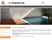 Tablet Screenshot of abzpropertiesltd.com